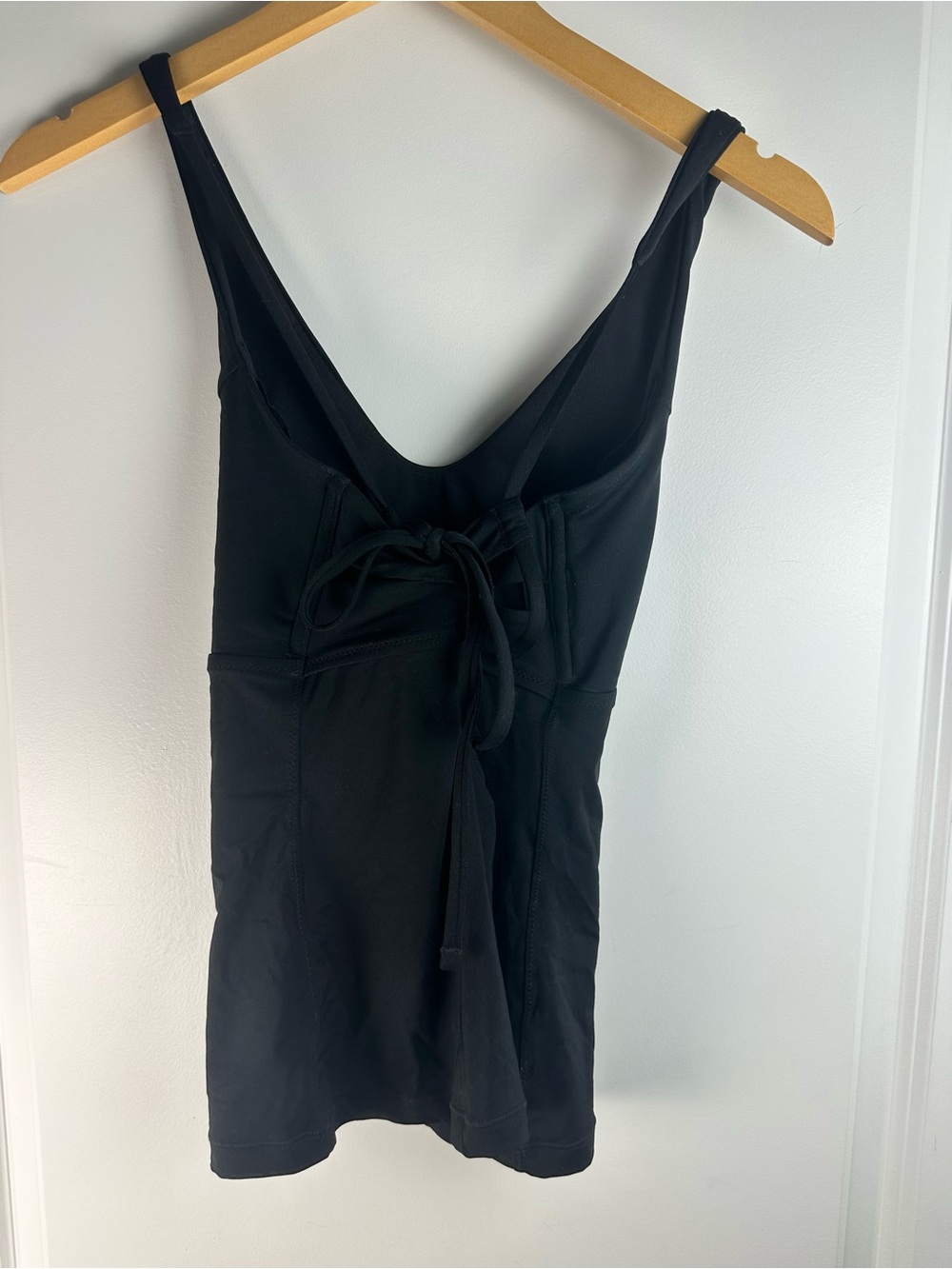 Athleta Black V-Neck Swim Tankini with Wide Straps - Picture 8 of 8